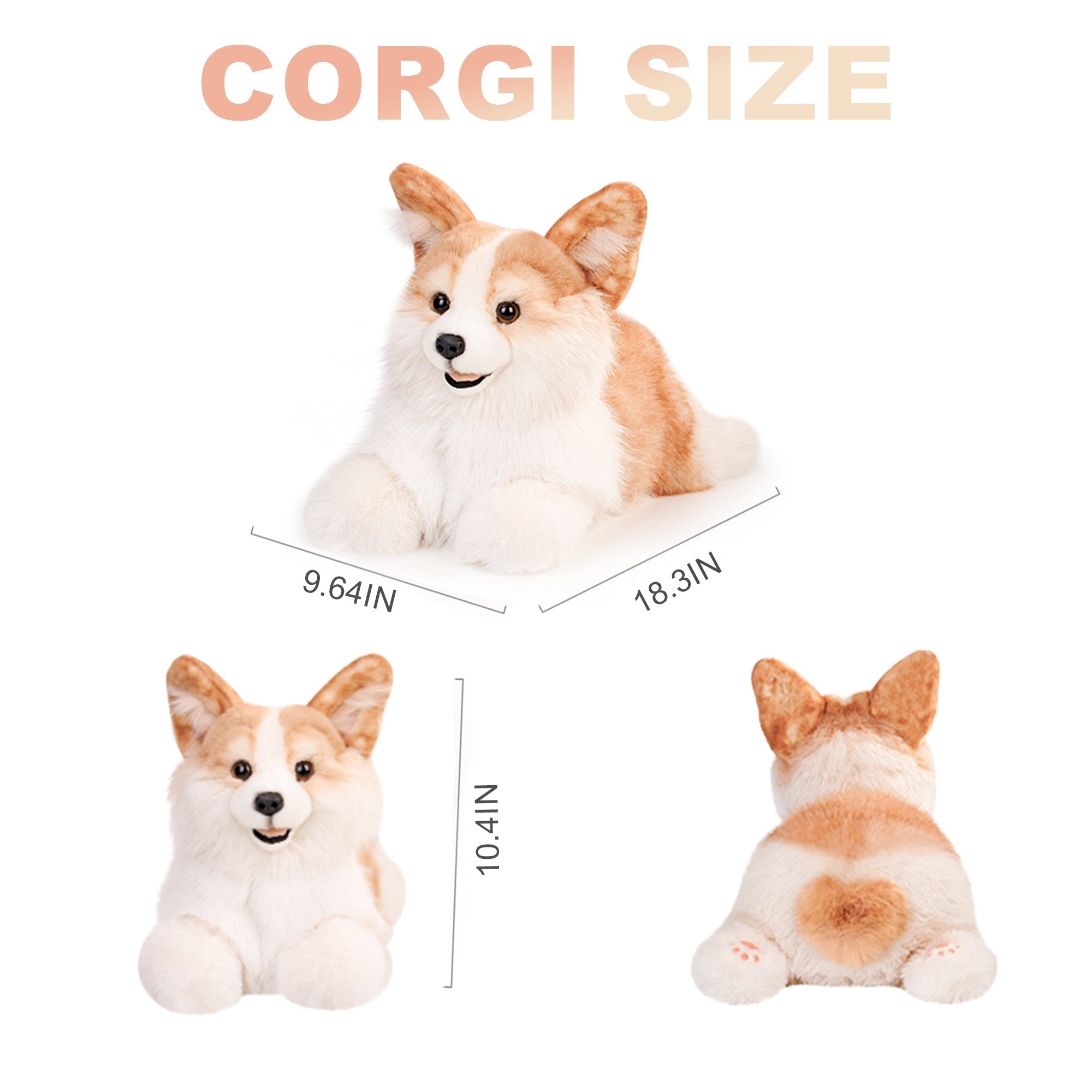 Corgi Dog Plush – Soft Gift for Dog Lovers & Kids