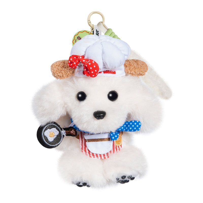 White Poodle Charms- Kawaii Bag Charm for Teens