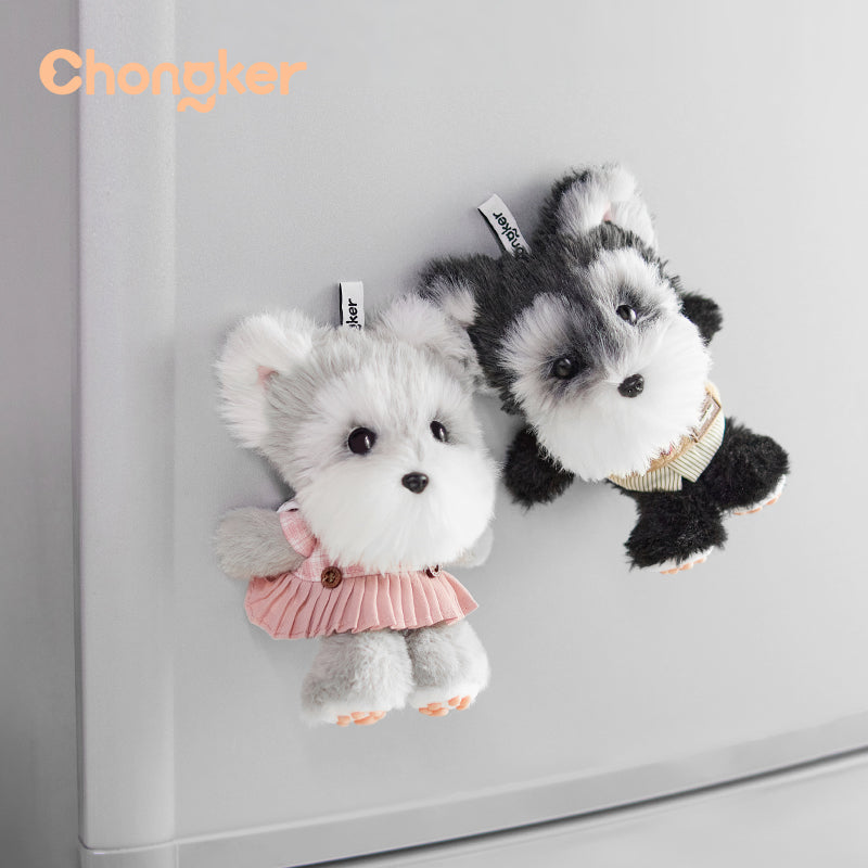 Gray Schnauzer Dog Charm- Kawaii Puppy Charm for Teens