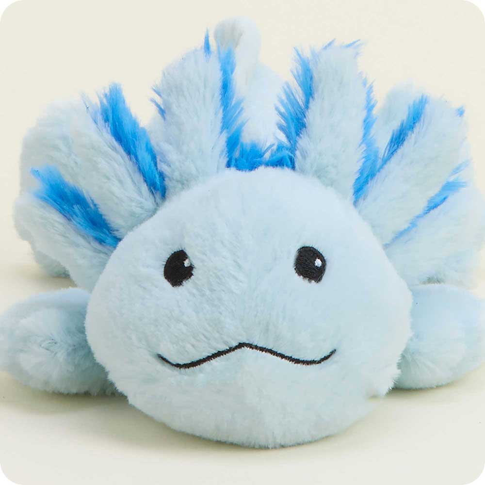 Blue Axolotl Warmies Junior